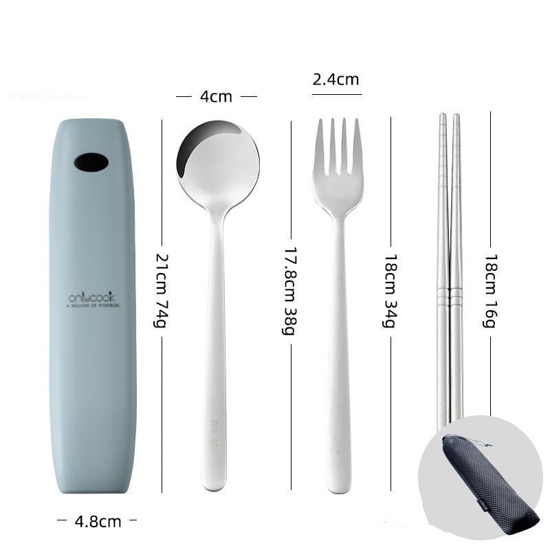 Travel Cutlery Set With UV Sanitizer