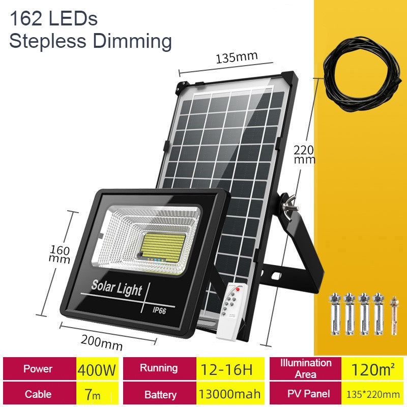 Wireless Solar Garden Lamp with Remote and 7 Modes
