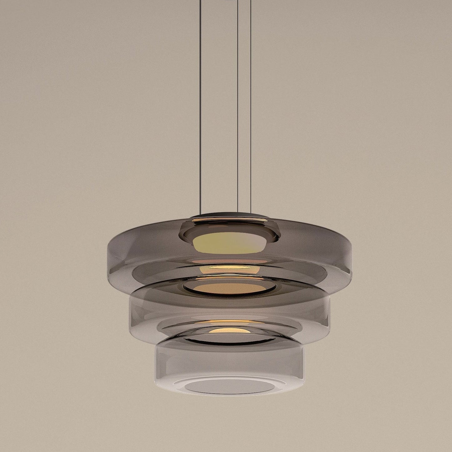 Stylish Glass Pendant Light in Retro Design