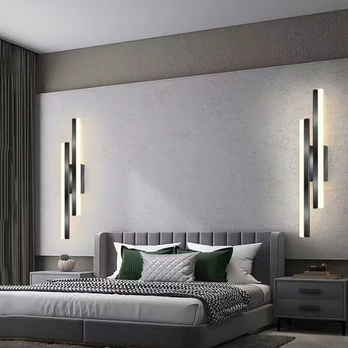 Slim LED Wall Light | Modern Iron Fixture | Adjustable Brightness