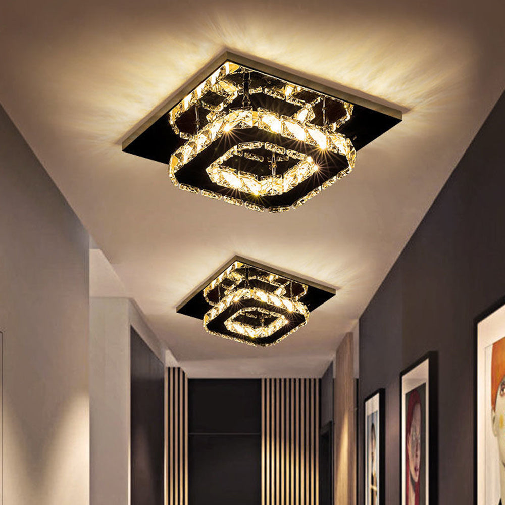 Luxury Crystal LED Ceiling Light Fixture
