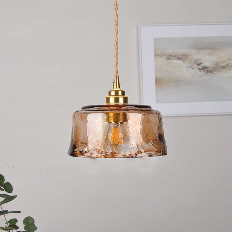 Classic Gold Glass Pendant Ceiling Light