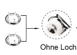 Easy Snap Fastener Metal Button Set