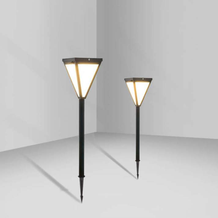 Orr Modern Design - Solar LED Outdoor Lamp, Weather-Resistant Black Metal Fixture-6