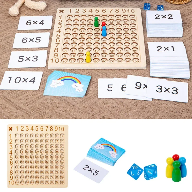 Fun Wooden Math Puzzle Blocks Game
