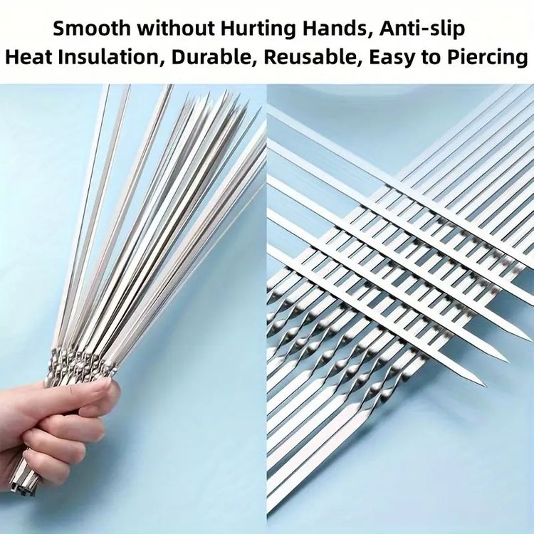 Premium BBQ Grill Set 10pc Stainless Steel Utensils