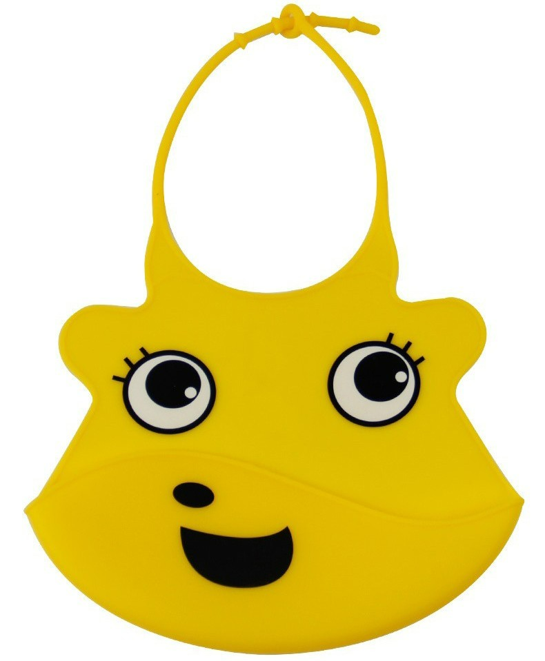 Soft Silicone Baby Bib with Spill Tray - Waterproof & Adjustable
