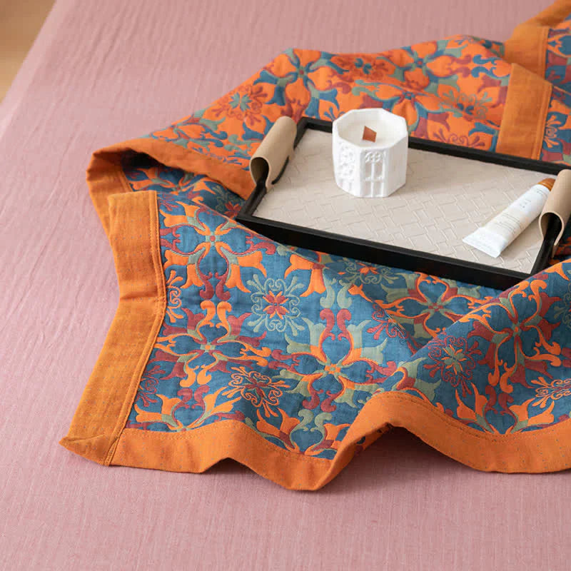 Colorful Patchwork Cotton Bedding Quilt