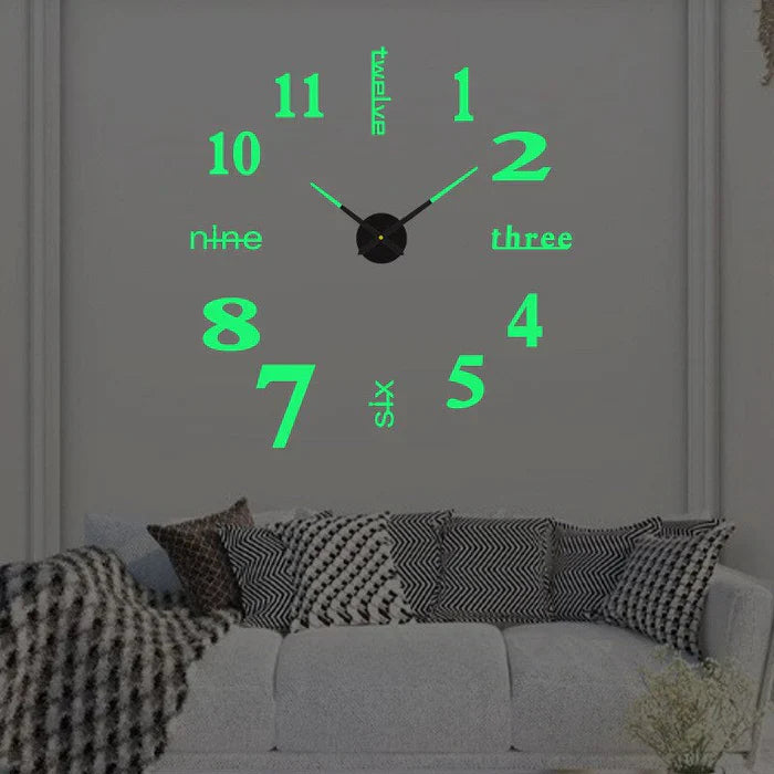 Quiet Large Wall Clock Classic Home Decor