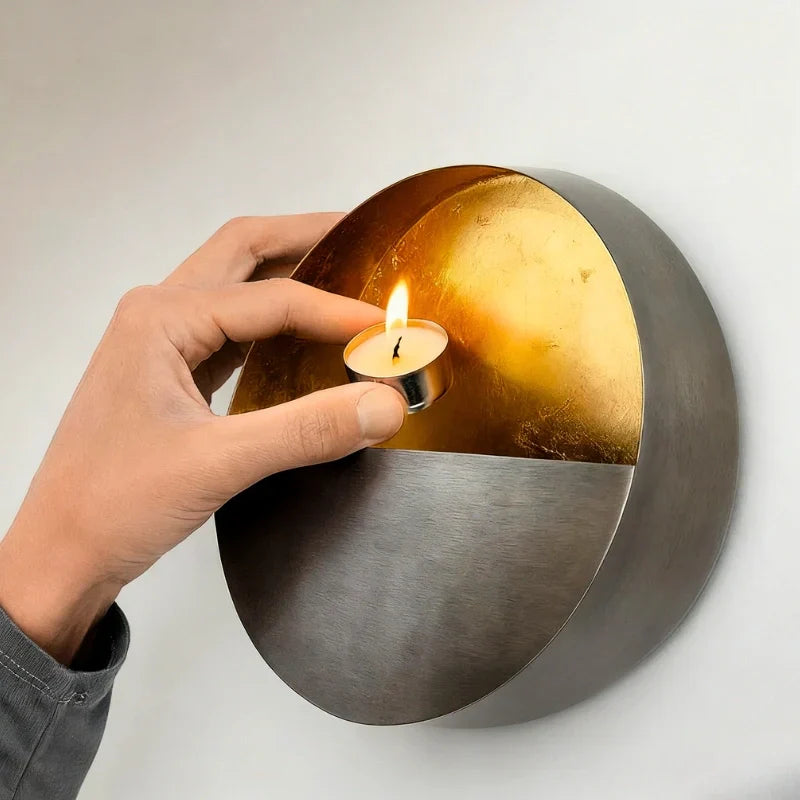 Elegant Metal Wall Candle Lantern