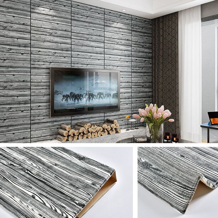 Decorative Metal Wall Panels Wood Grain Ceiling Tiles Set
