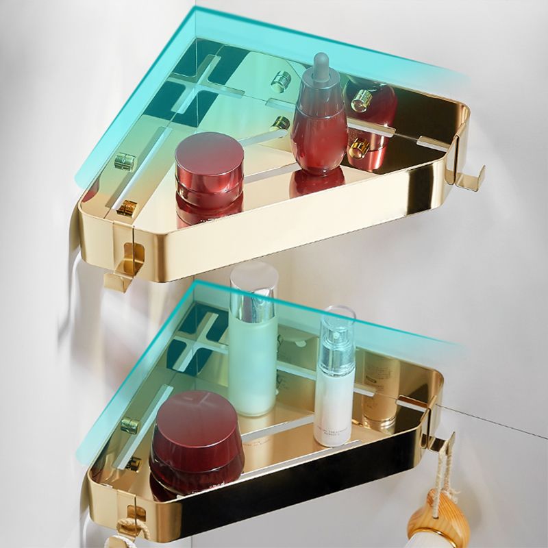 Stylish 3-Piece Stainless Steel Bathroom Shelf Set