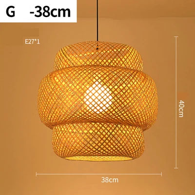 Natural Woven Rattan Pendant Lamp