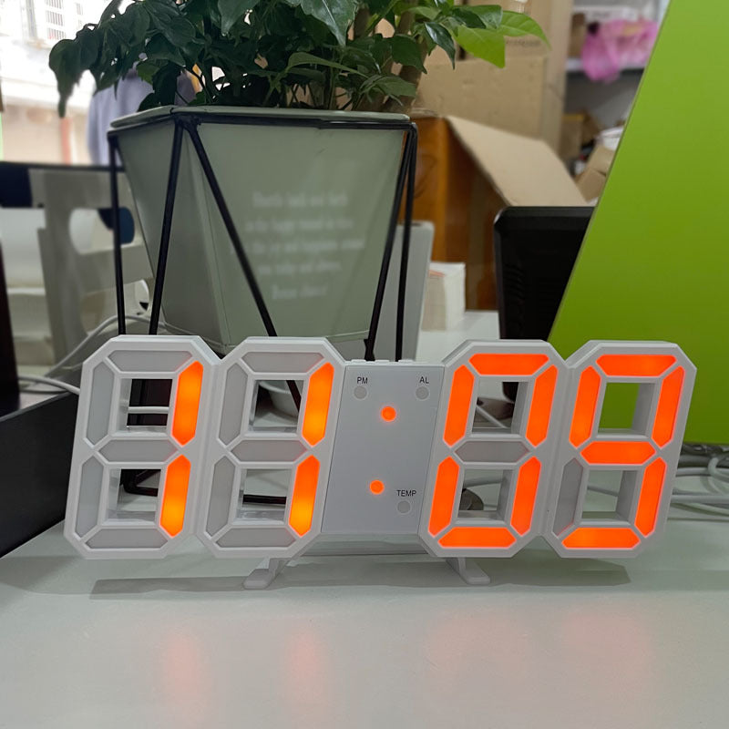 Modern LED Wall Clock Digital Display