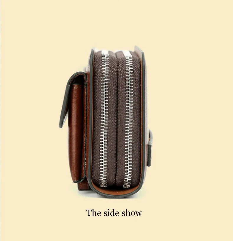 Classic Leather Clutch Wallet for Men