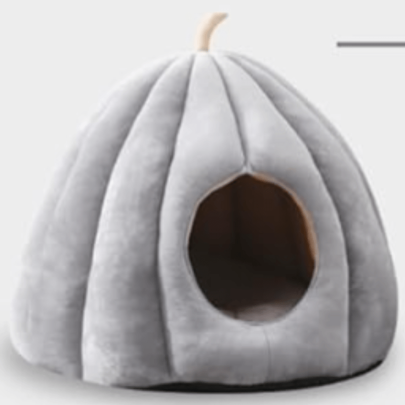 Soft Plush Cat Bed – Warm & Washable Kitty Hut