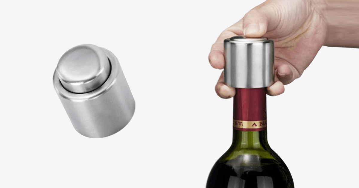 Premium Wine Saver with Stainless Steel Sealer - Fesara