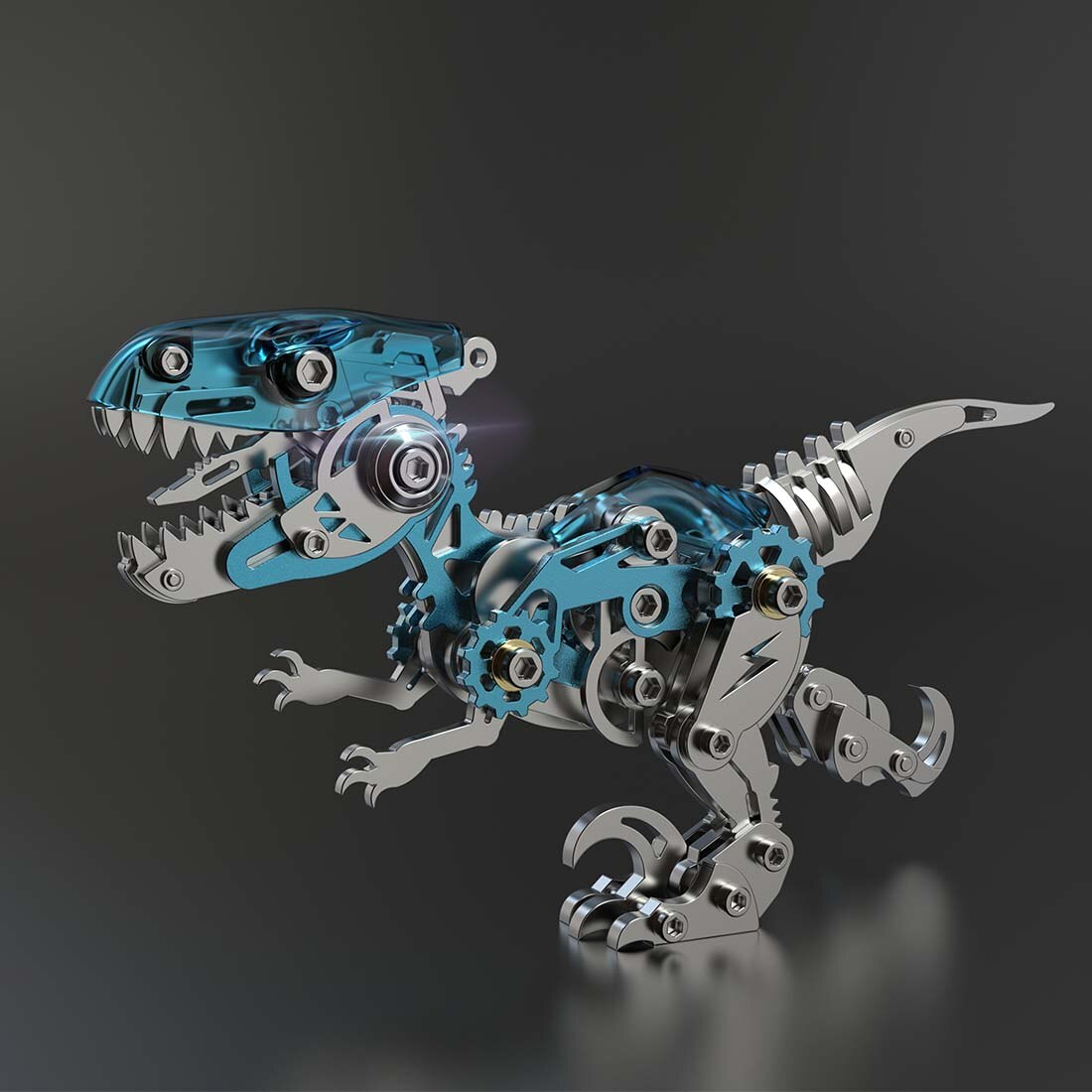 Colorful Wooden Dinosaur Jigsaw Puzzle