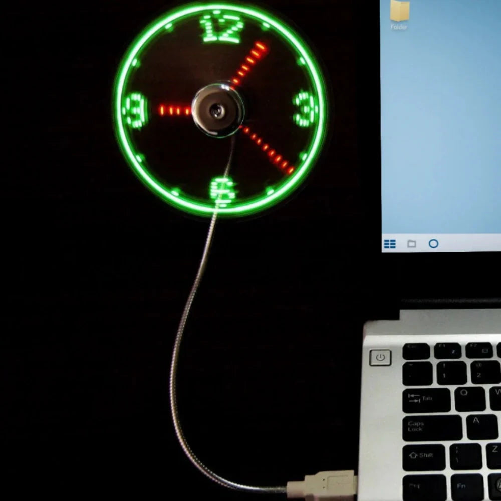 Quiet Cooling Desk Clock Fan