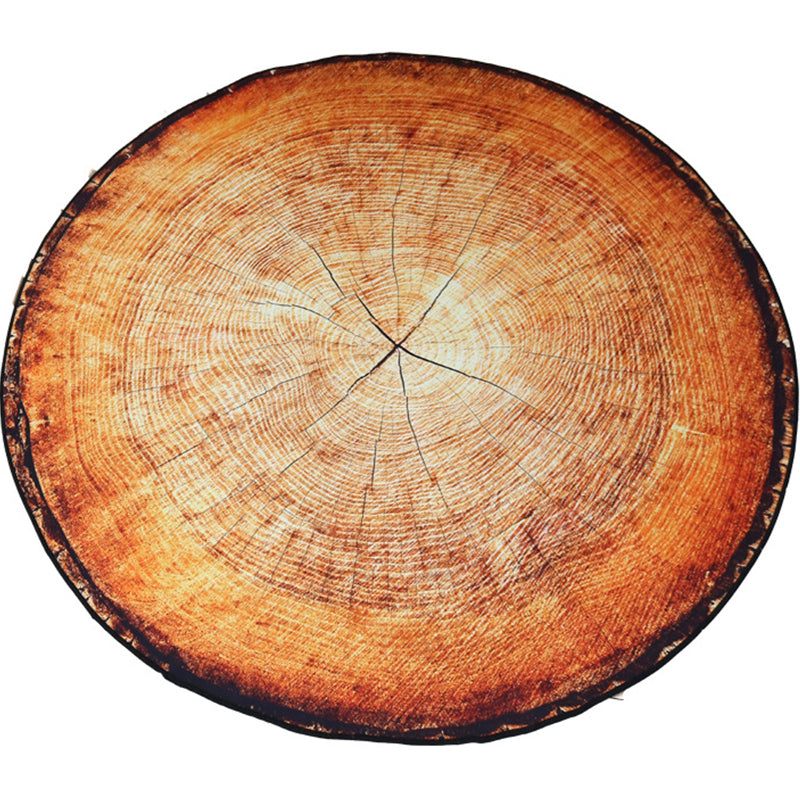 Colorful 3D Tree Round Non-Slip Living Room Carpet