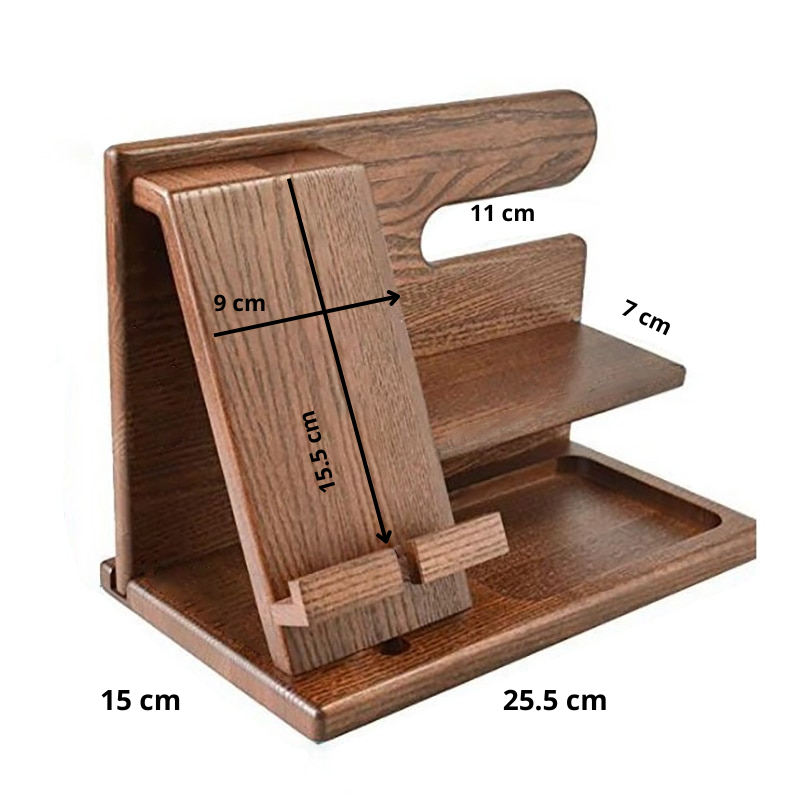 Natural Wood Phone Stand and Holder