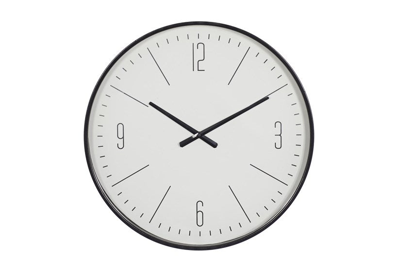 Elegant Round Black Wall Clock
