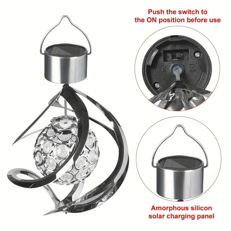 Outdoor Color Changing Solar Wind Chime Light