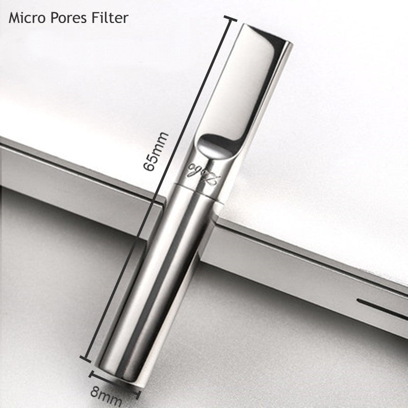 Compact Reusable Metal Cigarette Filter Box