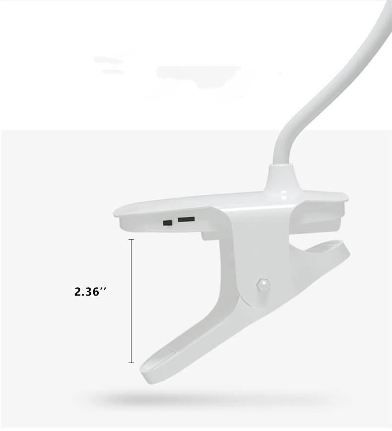 Compact Portable LED Desk Lamp with USB Rechargeable Nightlight