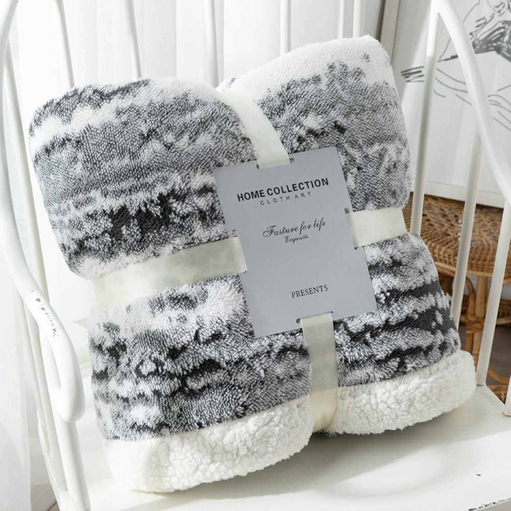 Plush Faux Fur Throw Blanket