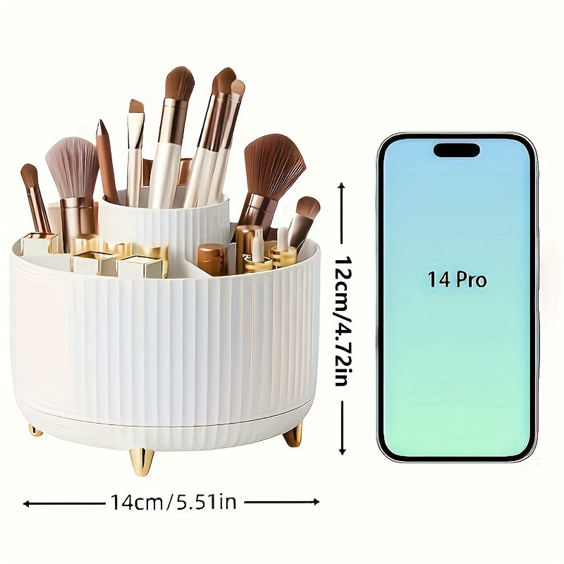 Rotating 5 Tier Cosmetic Storage Organizer