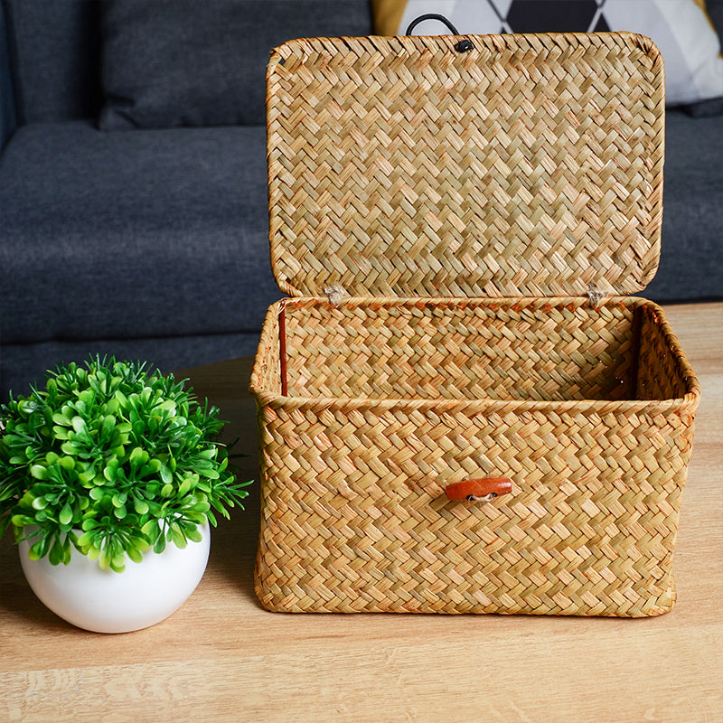 Space Saving Storage Box with Lid Home Organizer Container