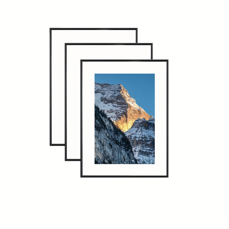Classic 3 Piece Picture Frame Black Set