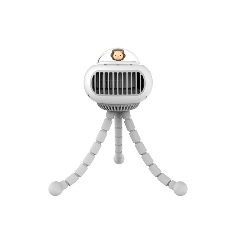 Compact Baby Stroller Fan with Rechargeable Battery