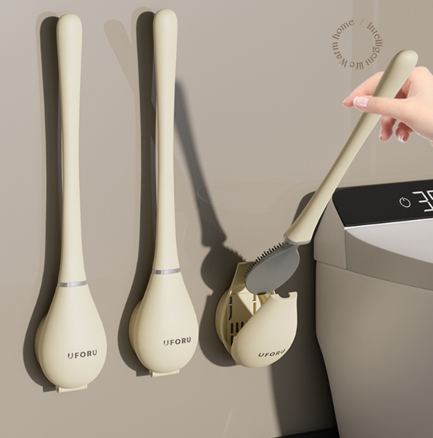 Soft Bristle Toilet Brush with Ergonomic Handle