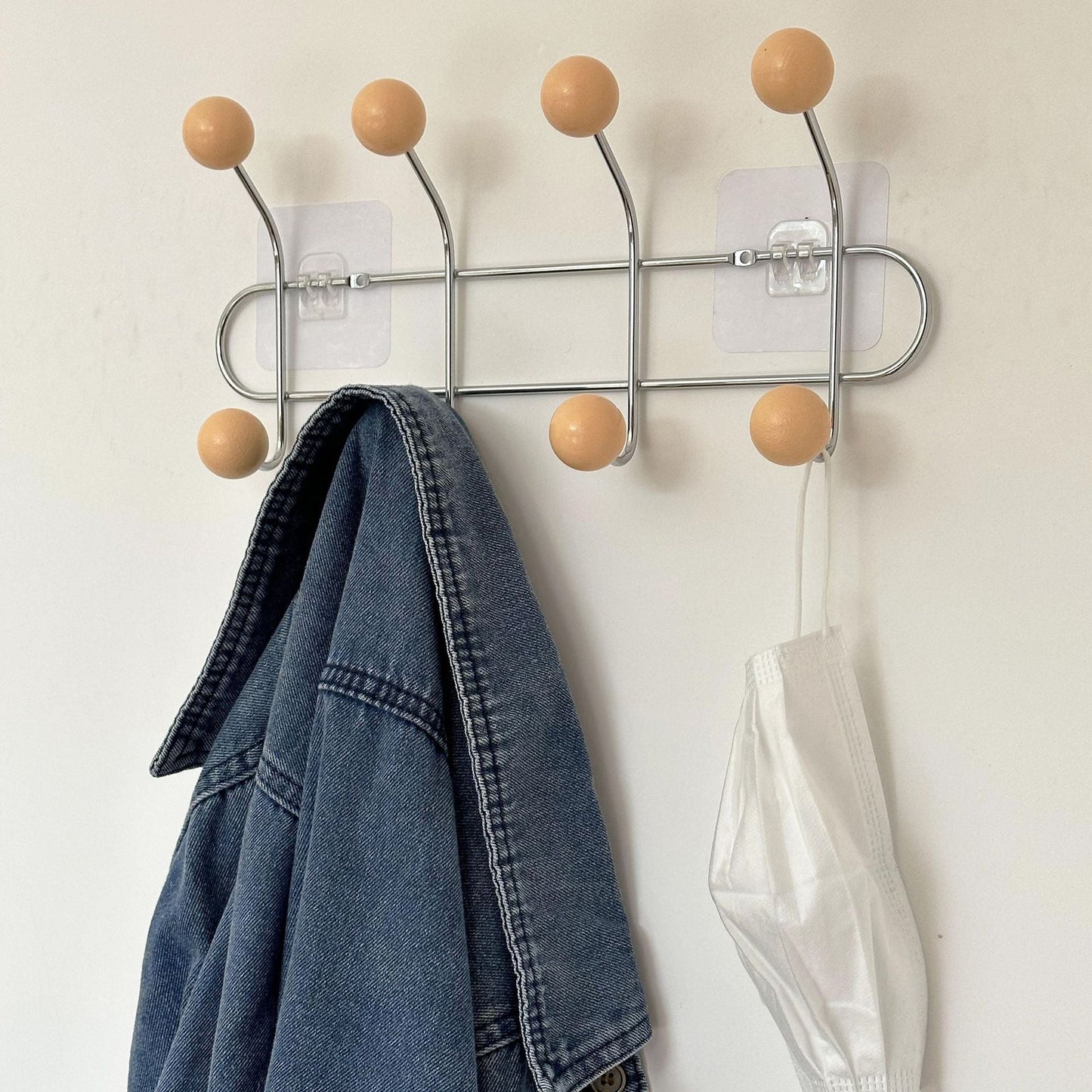 Hidden Screw Wall Hook Modern Coat Rack Organizer