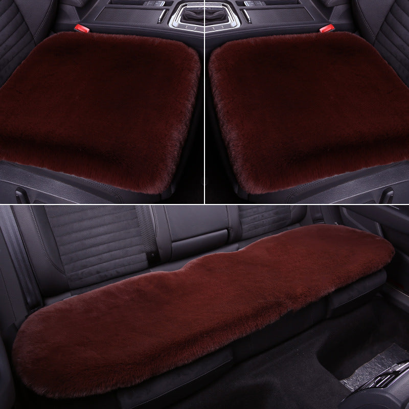 Cozy Short Rabbit Plush Car Seat Pad
