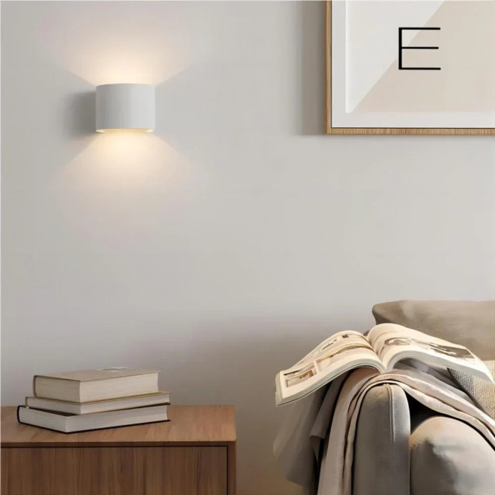 Elegant White LED Wall Light Cube
