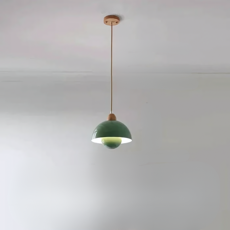 Natural Wood Hanging Lamp for Cozy Home Decor