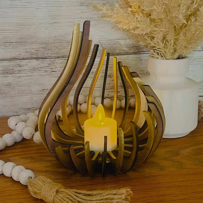 Sparkling Glass Tea Light Holder
