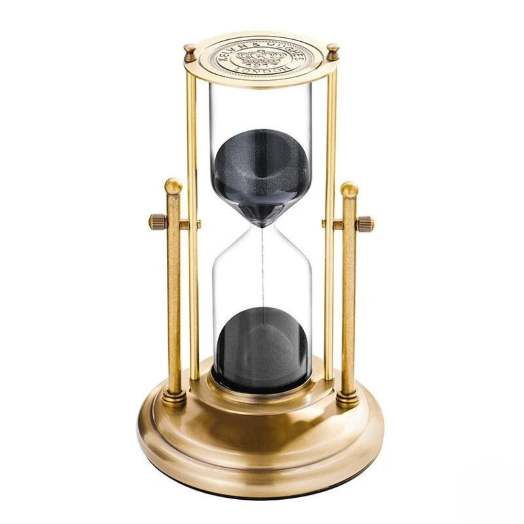 Classic Brass Hourglass Timer & Home Decor