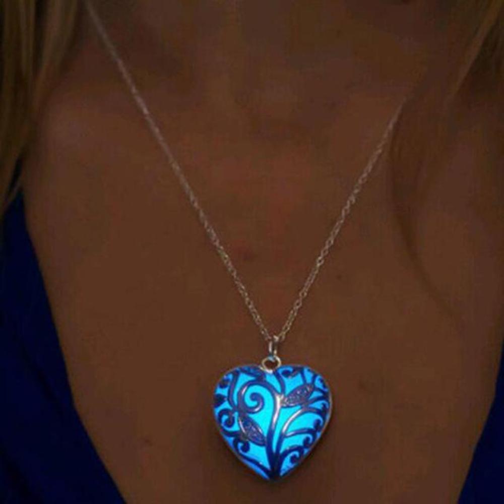 Shining Pendant Necklace - Glow In Dark Beauty