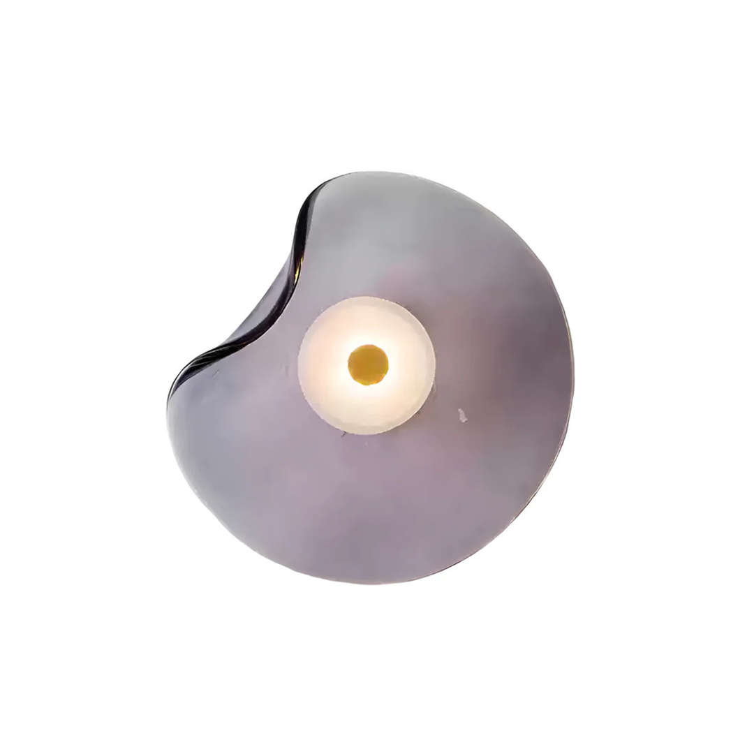 Round Glass Mounted Lamp