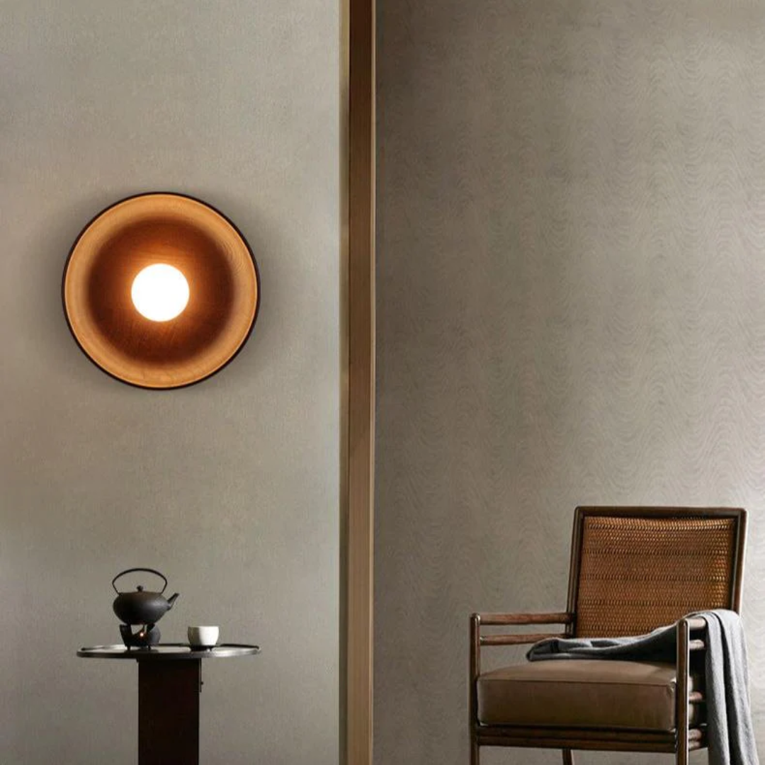 Rustic Wood Wall Light Fixture