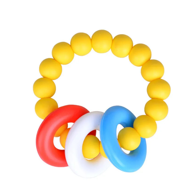 Soft Baby Teething Toy with Colorful Rings