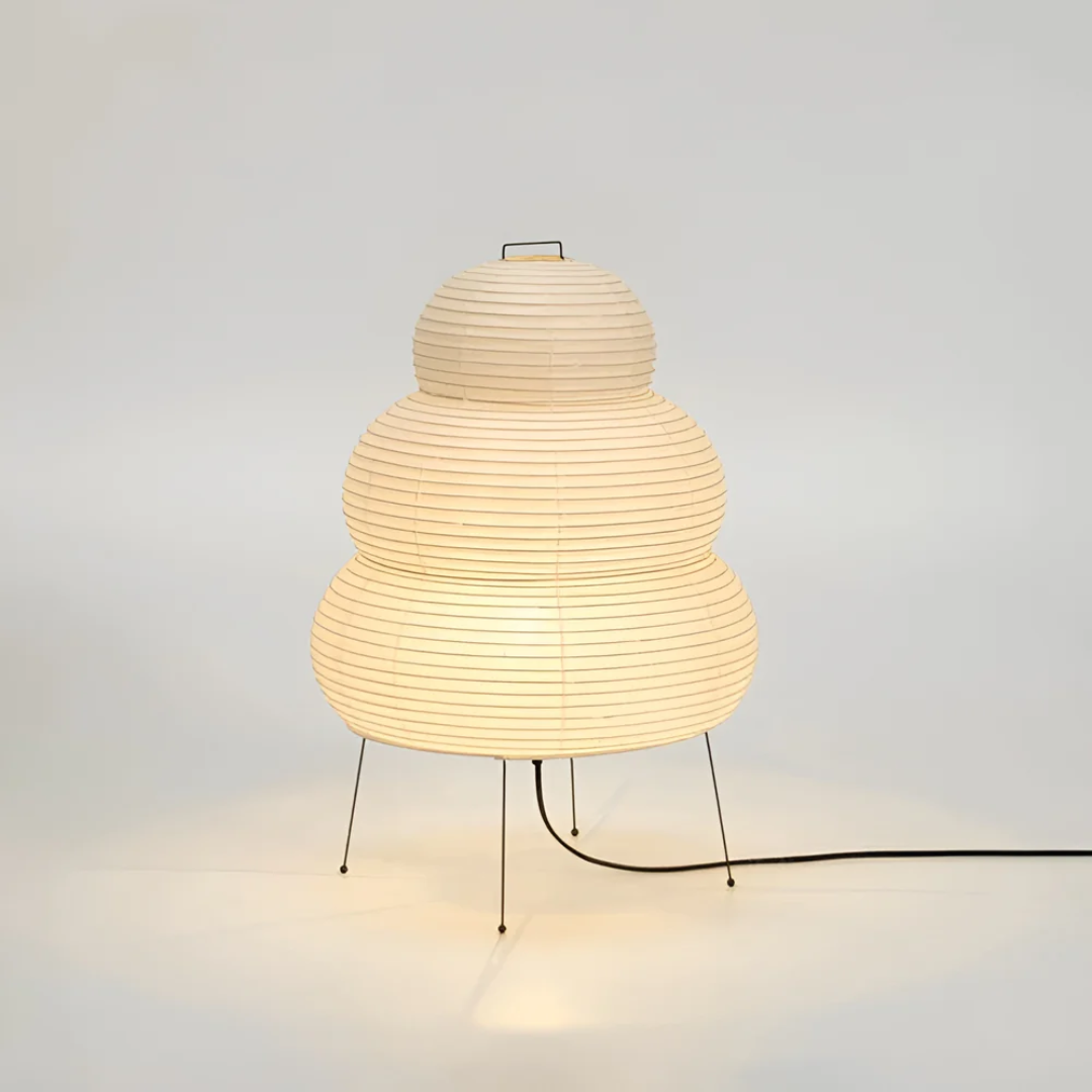 Asian Style Paper Shade Floor Lamp