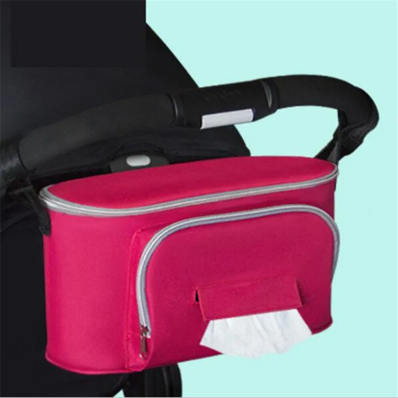 Practical Baby Stroller Bag with Thermal Pocket