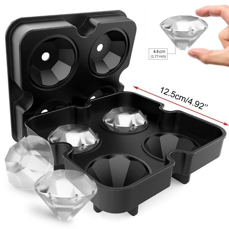 Clear Ice Cube Tray Set of 2