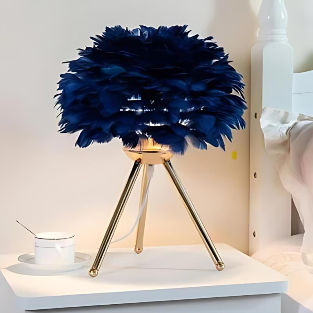 Elegant Table Lamp with Plush Shades