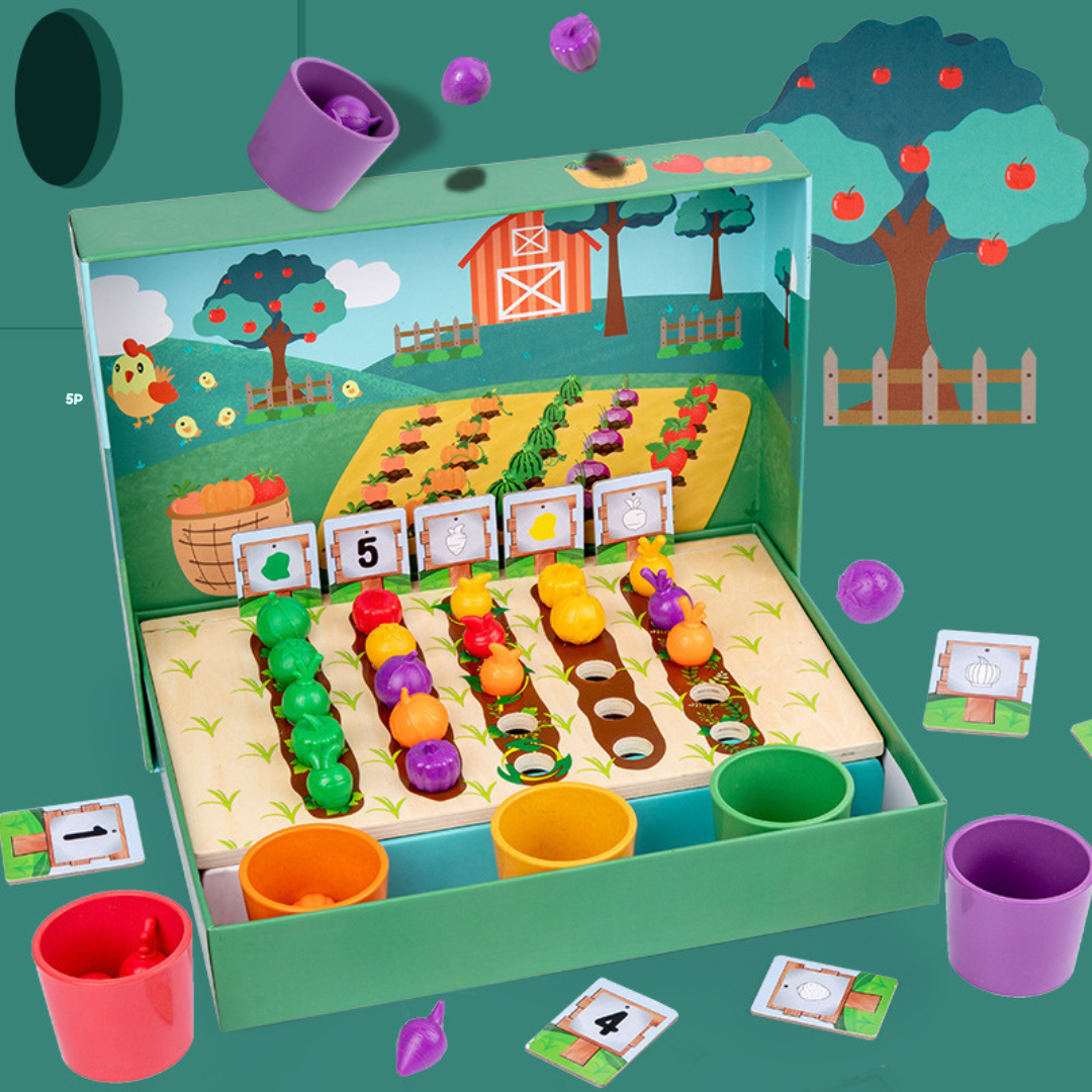 Educational Farm Toys with Colors and Number Learning